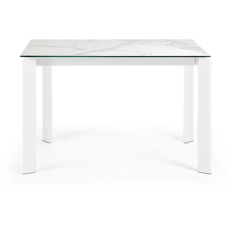 Стол Atta с белыми ножками 120(180)x80 см