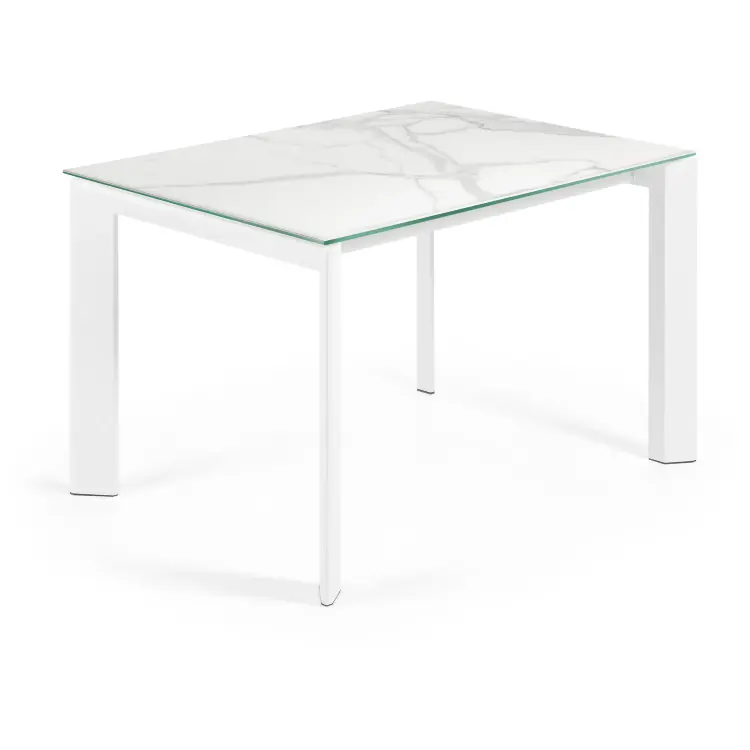 Стол Atta с белыми ножками 120(180)x80 см