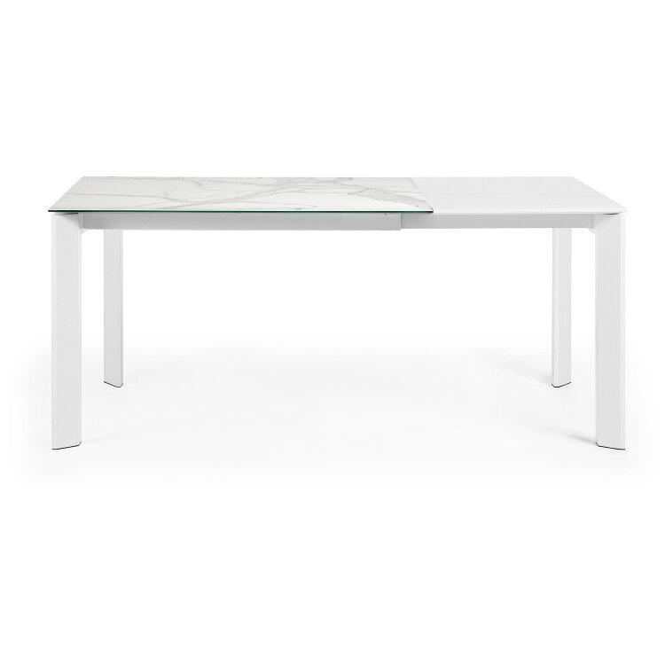 Стол Atta с белыми ножками 120(180)x80 см