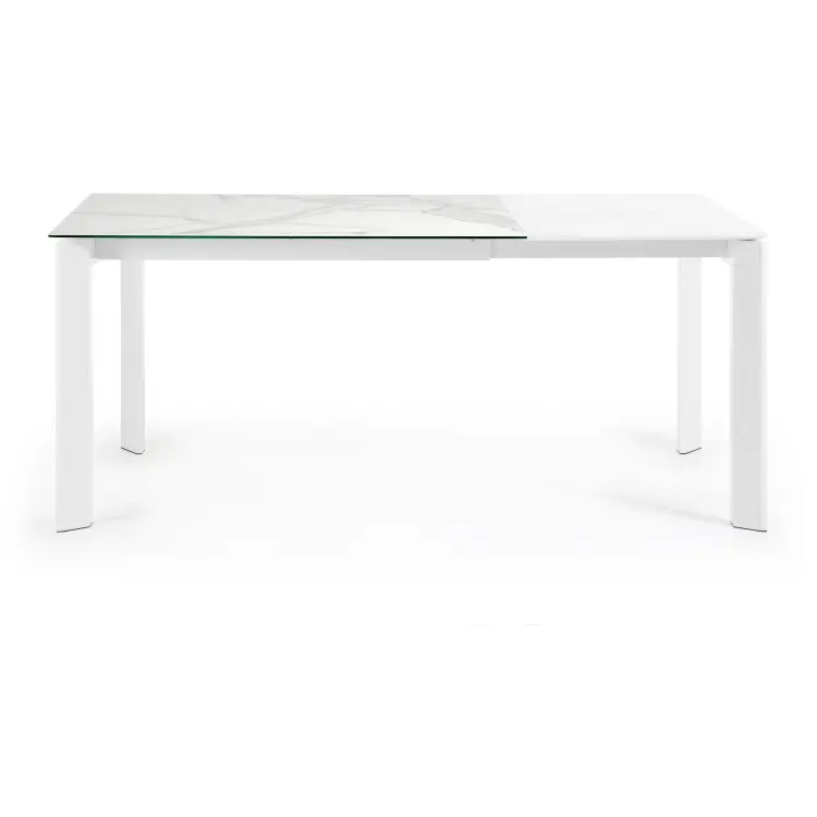 Стол Atta с белыми ножками 120(180)x80 см