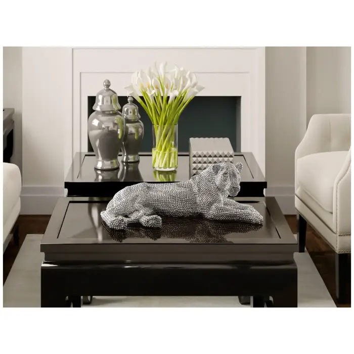 Фигурка маленькая Leona серебро