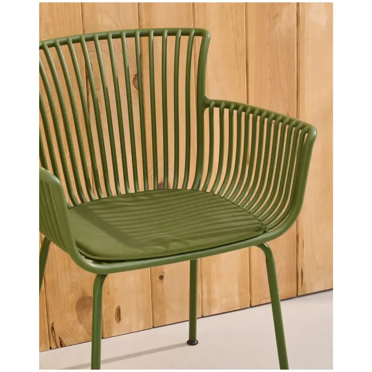 Садовый стул Surpika зеленый со стальными ножками