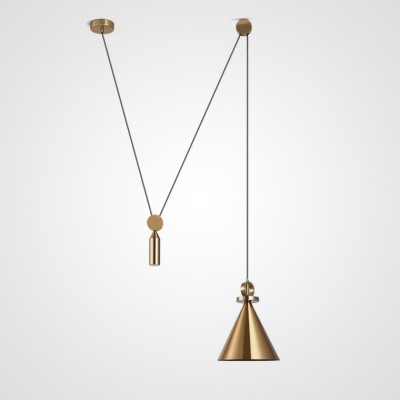 Светильник Shape up Pendant Cone Brass