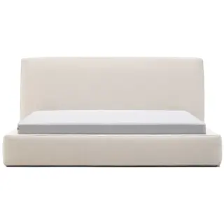 Кровать Blok бежевая со съемными чехлами под матрас 180 х 200 см