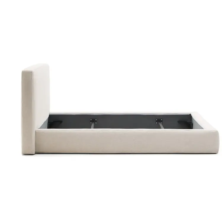 Кровать Blok бежевая со съемными чехлами под матрас 180 х 200 см