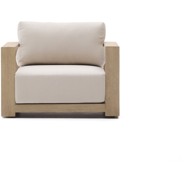 Кресло Ambra из массива акации со светлой отделкой