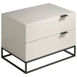 Прикроватная тумбочка Estetico CP1406-H /7004 лак RAL7035 жемчужно-серая