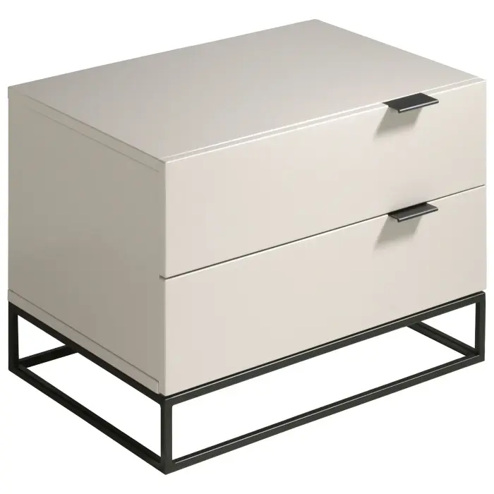 Прикроватная тумбочка Estetico CP1406-H /7004 лак RAL7035 жемчужно-серая