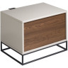 Прикроватная тумбочка Estetico CP1406-H /7004 лак RAL7035 жемчужно-серая