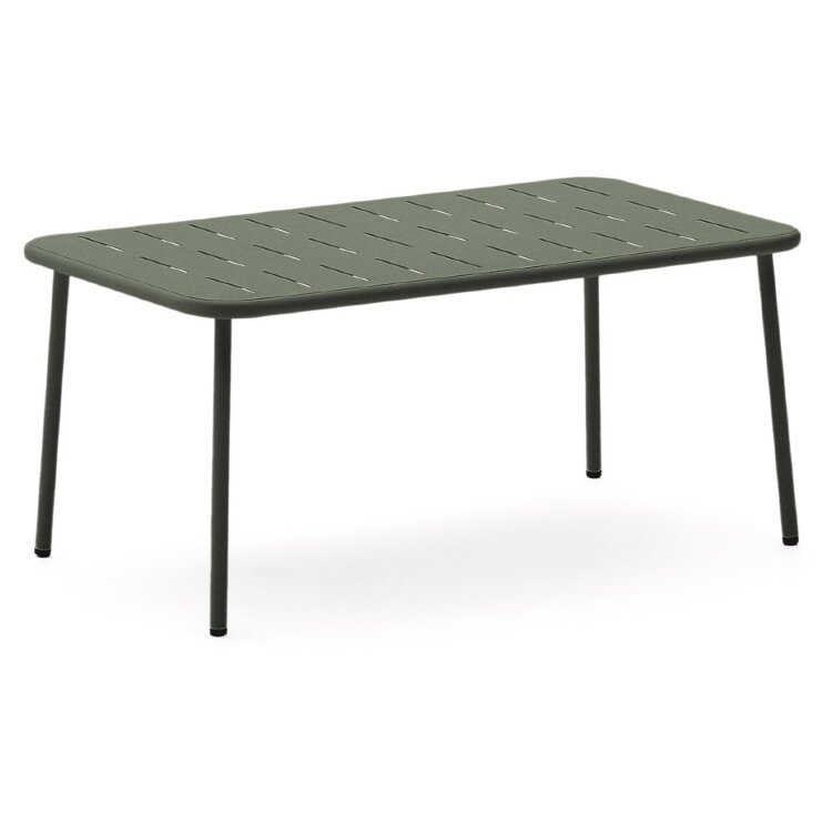 Уличный журнальный столик Zivia из стали зелёного цвета 90 x 50 см