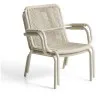 Уличное кресло Salis из алюминия цвета таупе и веревки