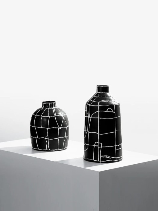 Ваза White line wide mouth