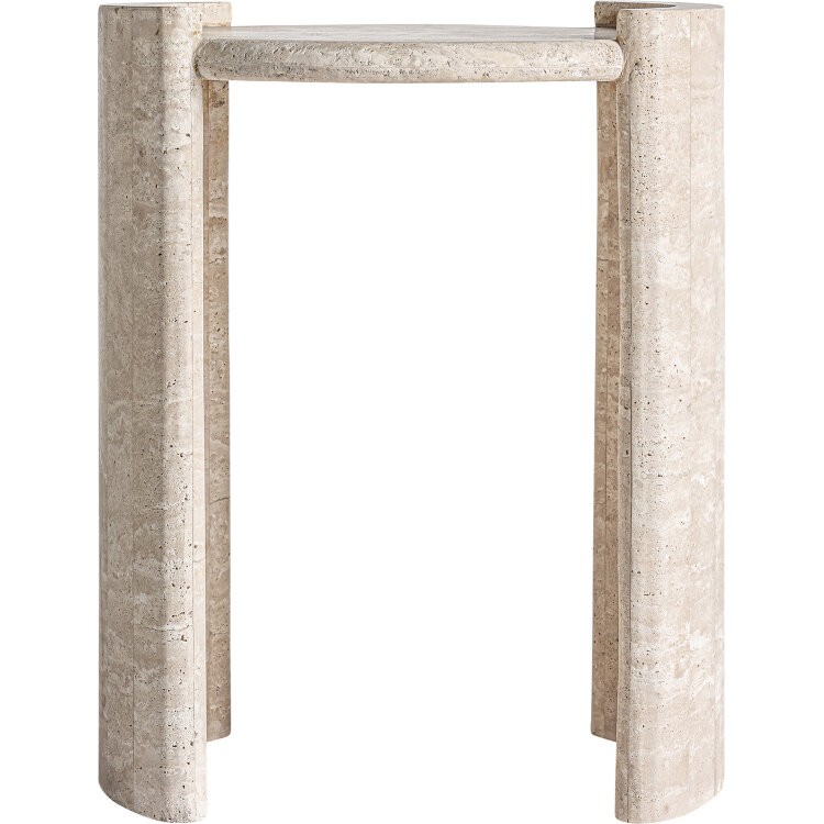 Приставной столик Thiennes из травертина