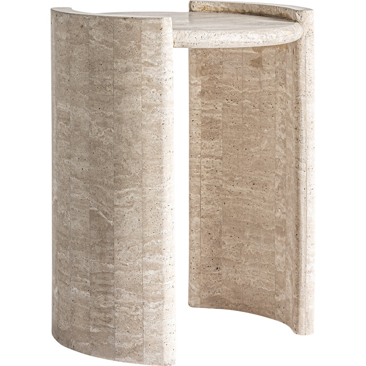 Приставной столик Thiennes из травертина