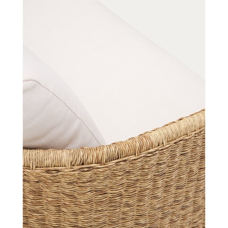 3-местный диван Xoriguer из синтетического ротанга и 100% массива эвкалипта