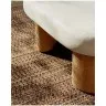 Журнальный столик Labra из цемента и акации 140 x 70 см