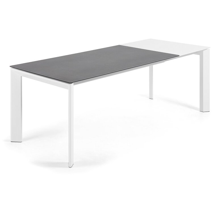 Стол Atta 160 (220) x90 белый керамический