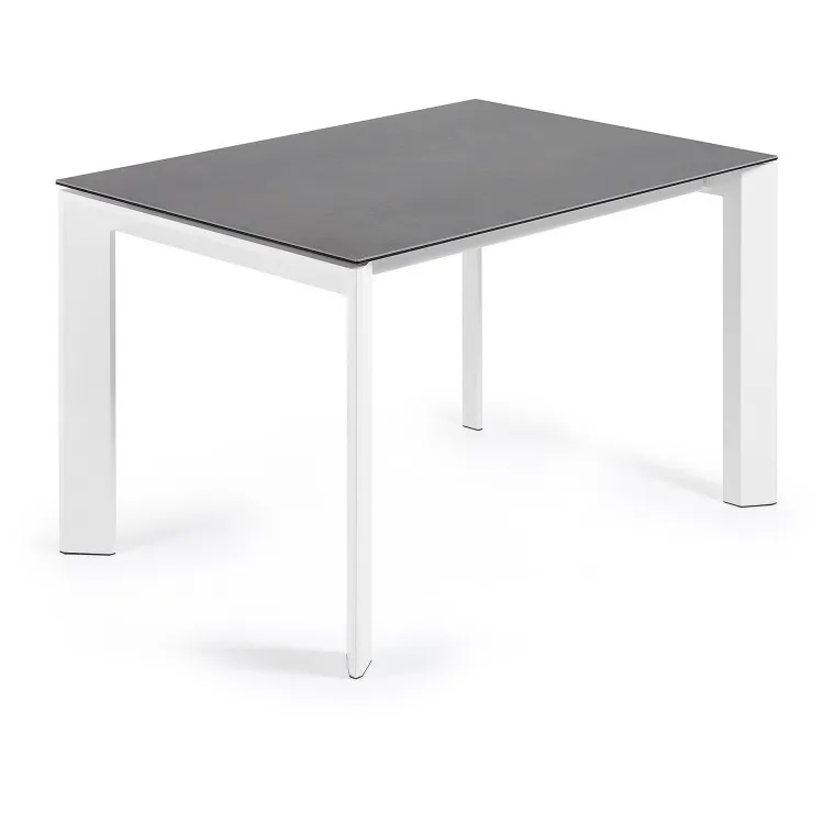 ATTA Стол 120 (180) x80 белый, керамический Vulcano Roca