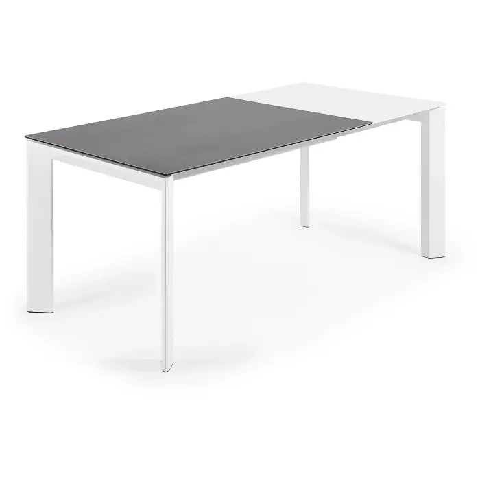 ATTA Стол 120 (180) x80 белый, керамический Vulcano Roca