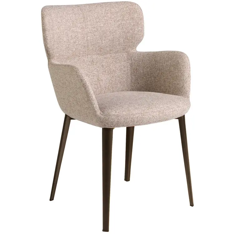 Стул 4104/A208 коричневый из пестрой ткани