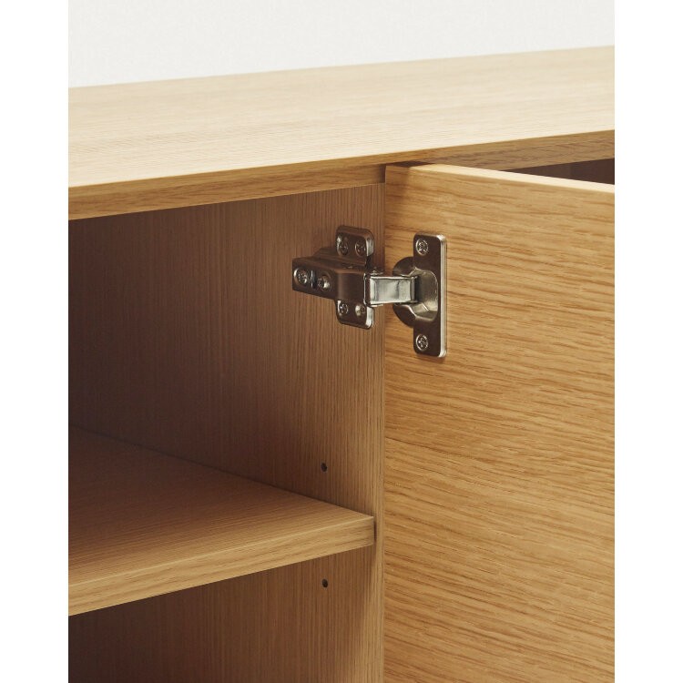 Vedrana Тумба под ТВ из дубового шпона со стальными ножками 195 x 55 см