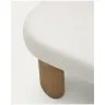 Журнальный столик Labra из цемента и акации 80 x 80 см