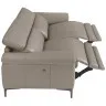 3-х местный диван 5320-3P-M5655 / 6122 с кожаной обивкой и механизмом релаксации