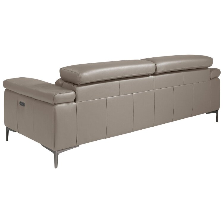 3-х местный диван 5320-3P-M5655 / 6122 с кожаной обивкой и механизмом релаксации