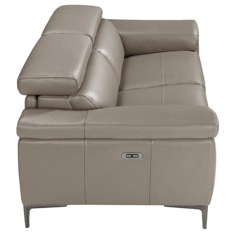 3-х местный диван 5320-3P-M5655 / 6122 с кожаной обивкой и механизмом релаксации