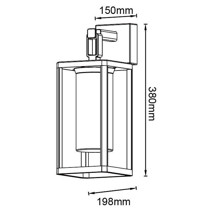 9112 Настенный уличный светильник ALPS