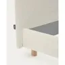 Кровать Valma из жемчужного шенилла со съемным чехлом для матраса 160 x 200 см