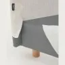 Кровать Valma из жемчужного шенилла со съемным чехлом для матраса 160 x 200 см