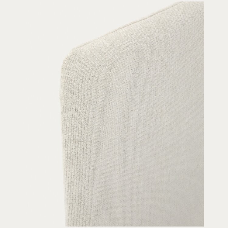 Кровать Valma из жемчужного шенилла со съемным чехлом для матраса 160 x 200 см