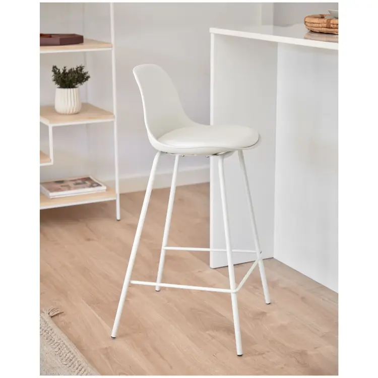 Полубарный стул Lysha белый