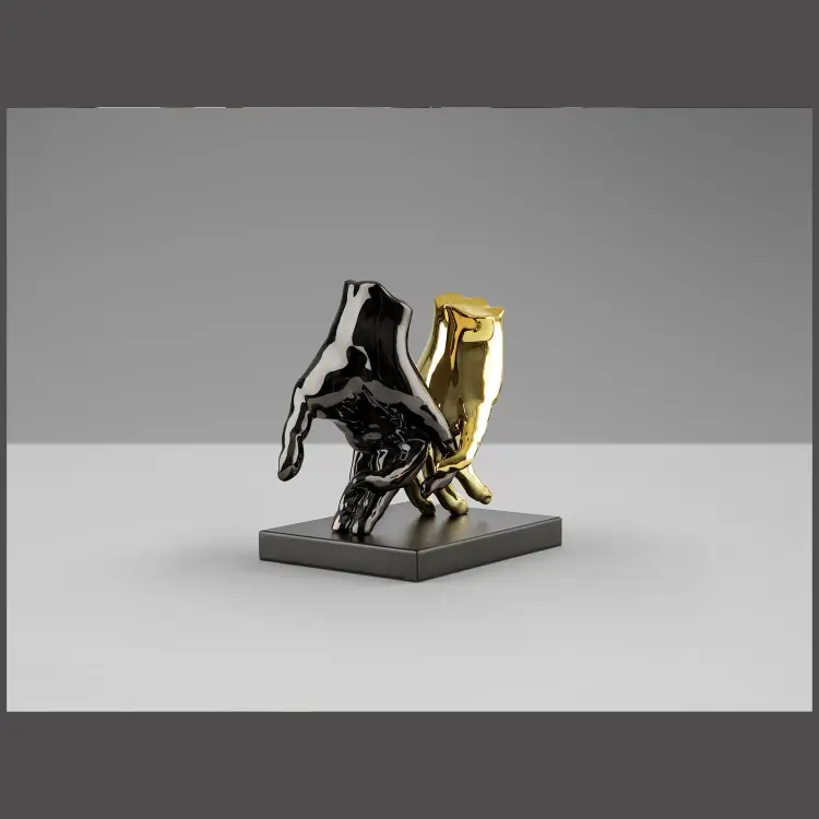 Manos Фигура серый/золотой