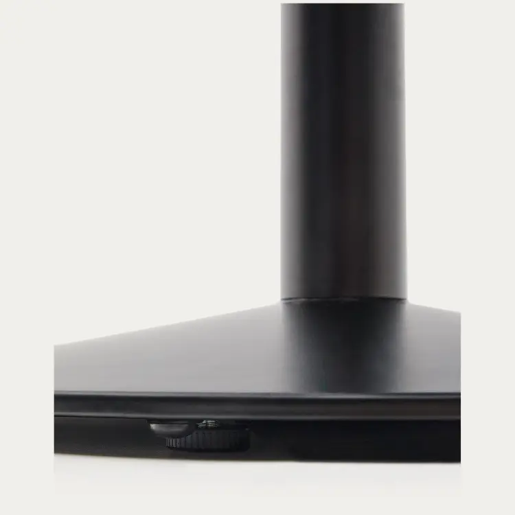 Esilda Уличный стол черный на черном металлическом основании 70 x 70 x 70 см