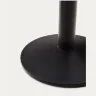 Esilda Уличный стол черный на черном металлическом основании 70 x 70 x 70 см