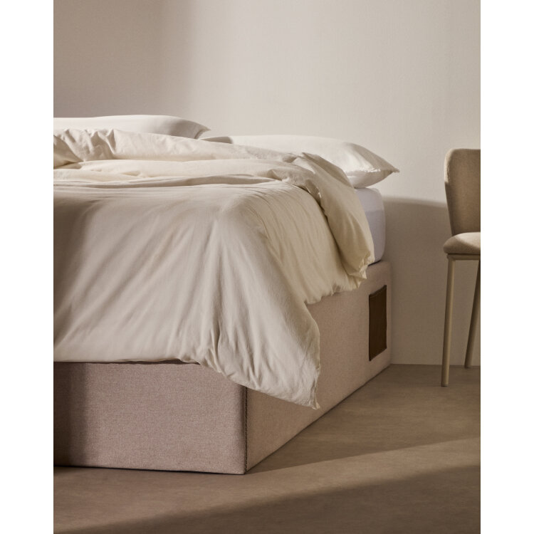 Кровать Matters c ящиком для хранения 150x190 бежевая