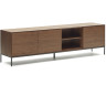 Vedrana Тумба под ТВ из орехового шпона со стальными ножками 195 x 55 см