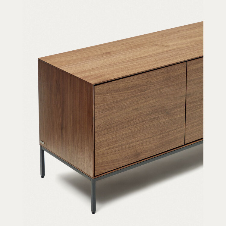 Vedrana Тумба под ТВ из орехового шпона со стальными ножками 195 x 55 см