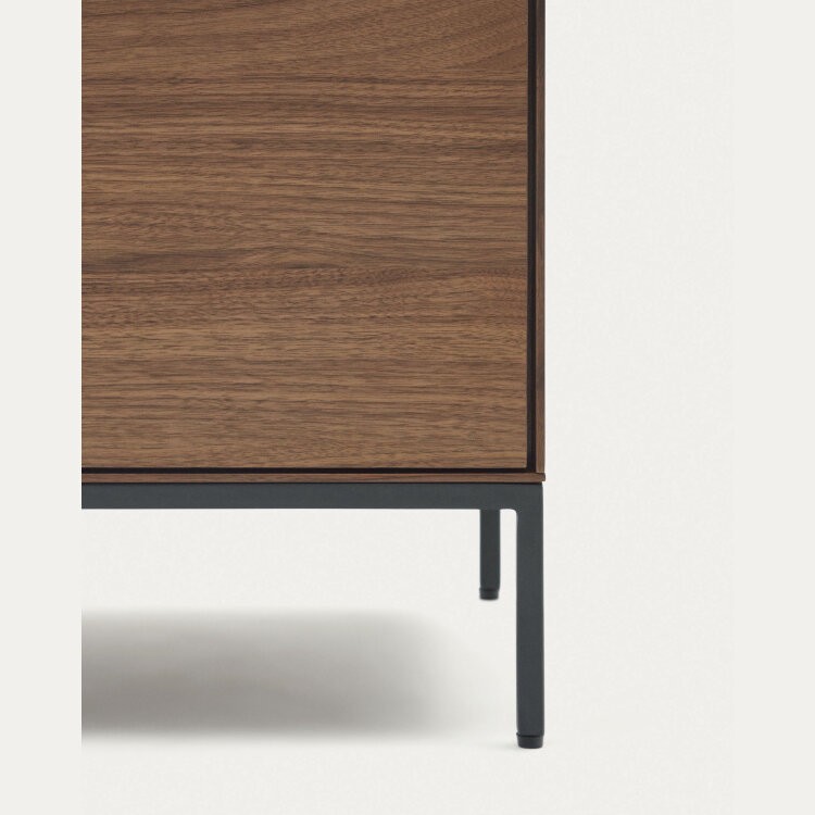 Vedrana Тумба под ТВ из орехового шпона со стальными ножками 195 x 55 см