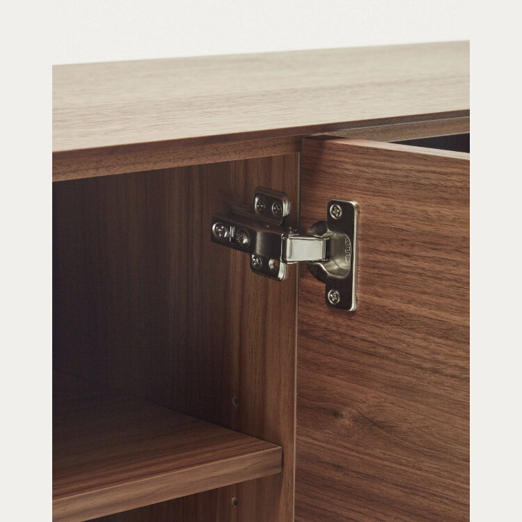 Vedrana Тумба под ТВ из орехового шпона со стальными ножками 195 x 55 см