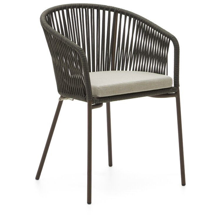 Стул Yanet из зеленой веревки