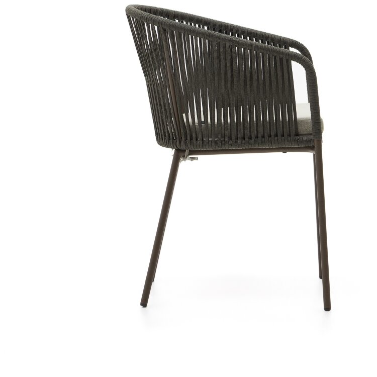 Стул Yanet из зеленой веревки