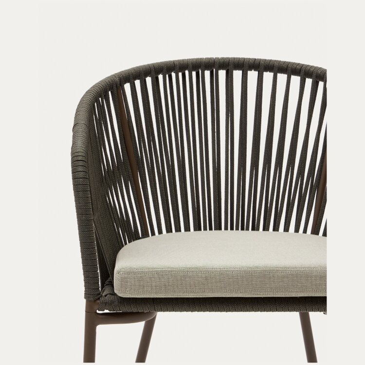 Стул Yanet из зеленой веревки