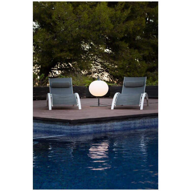 Торшер уличный Saigon серый/белый мат. 0,1М R45