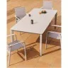 Уличный стол Anafi с бежевой столешницей из спеченного камня, 220 x 100 см
