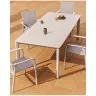 Уличный стол Anafi с бежевой столешницей из спеченного камня, 220 x 100 см