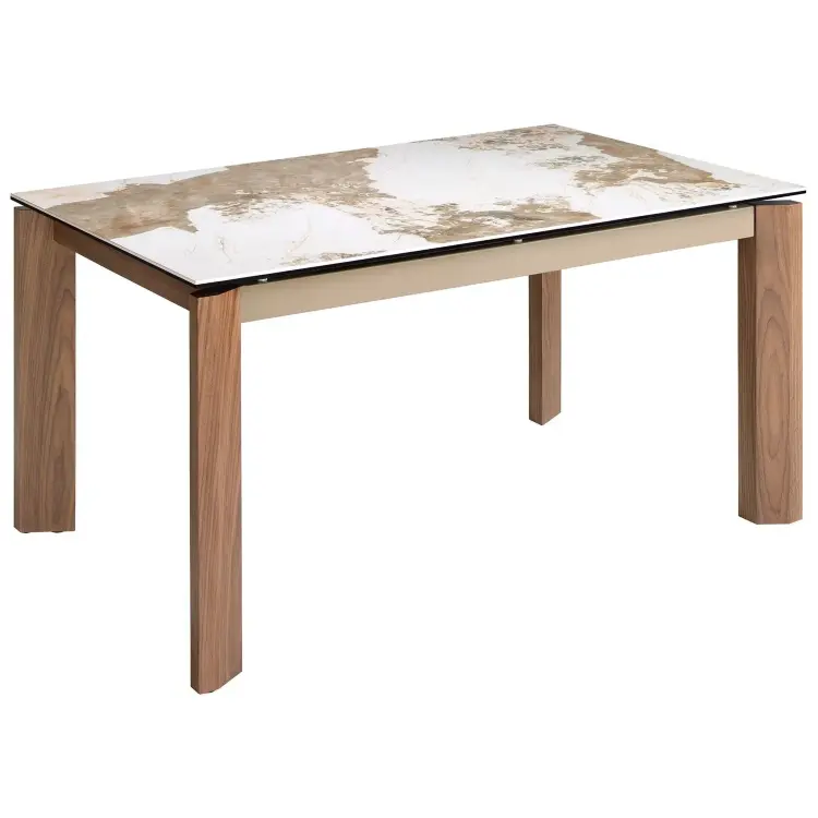 Раздвижной обеденный стол 1118/MC1863DT из мраморной керамики