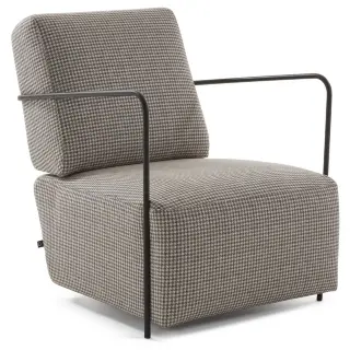 Кресло Gamer ткань бежево-коричневый